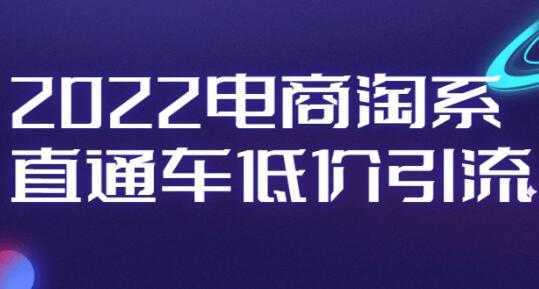 电商淘系《直通车低价引流》视频教程-网创资源大全