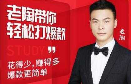 韭菜电商《老陶带你轻松打爆款》花的少，赚的多，轻松玩赚拼多多-网创资源大全