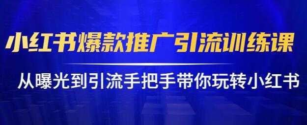 小红书怎么推广,小红书爆款推广引流训练课12.0,手把手带你玩转小红书-网创资源大全