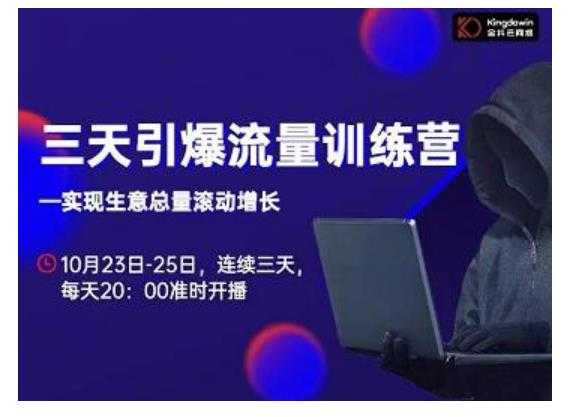 抖品牌·三天引爆流量训练营,实现生意总量滚动增长-网创资源大全