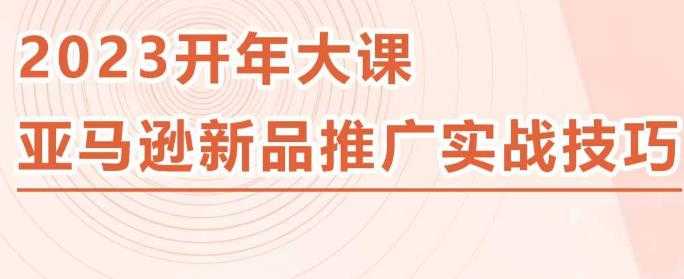 图片[1]-2023亚马逊新品推广实战技巧，线下百万美金课程的精简版，简单粗暴可复制，实操性强的推广手段-网创资源大全