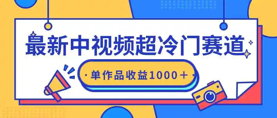 （9275期）最新中视频超冷门赛道，轻松过原创，单条视频收益1000＋插图