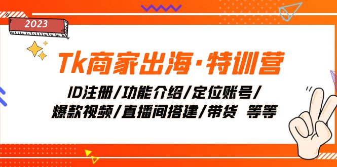 图片[1]-Tk店家出航·夏令营：ID申请注册/功能简介/精准定位账户/爆款短视频/直播间搭建/卖货-暖阳网-优质付费教程和创业项目大全