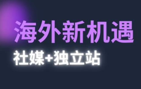 2025出海新机遇(社媒 独立站)，海外新机遇，实现独立站的高效运营与出海