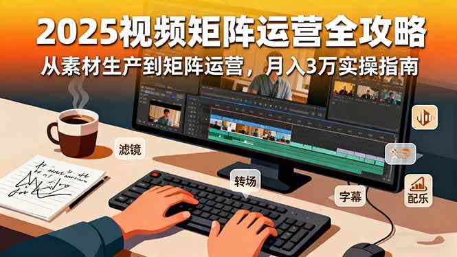 图片[1]-（16333期）2025短视频矩阵运营全攻略：从素材生产到矩阵运营，月入3万实操指南-网创资源大全