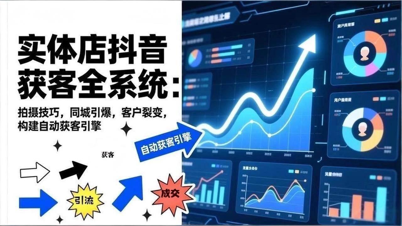 （17090期）2026实体店抖音获客全系统：拍摄技巧，同城引爆，客户裂变，构建自动获客引擎-网创资源大全