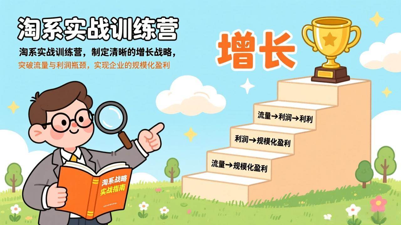 （17325期）淘系实战训练营(更新)，制定清晰的增长战略，突破流量与利润瓶颈，实现企业的规模化盈利-网创资源大全