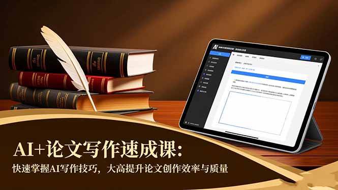 （16568期）AI+论文写作速成课：快速掌握AI写作技巧，大幅提升论文创作效率与质量-网创资源大全