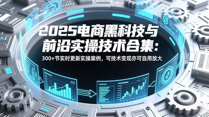 （16992期）2025电商黑科技与前沿实操技术合集：300+节实时更新实操案例，可技术变现亦可自用放大-网创资源大全