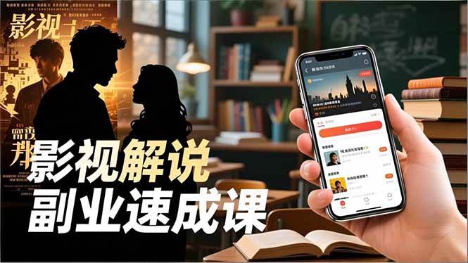 （16740期）Tk影视解说副业速成课，软件安装、全流程实操、爆款预设，新手两周变现-网创资源大全