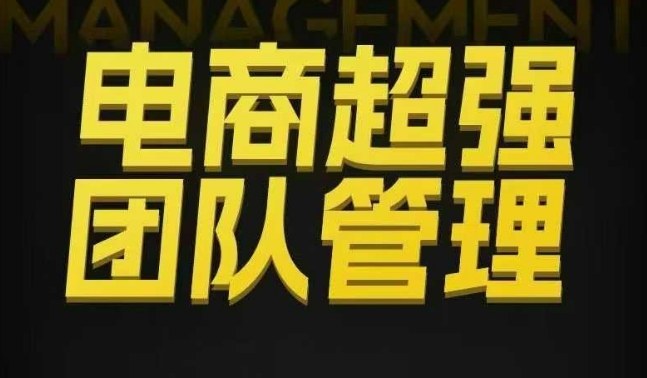 电商超强团队管理,组织绩效,到用人执行,分权合伙-网创资源大全