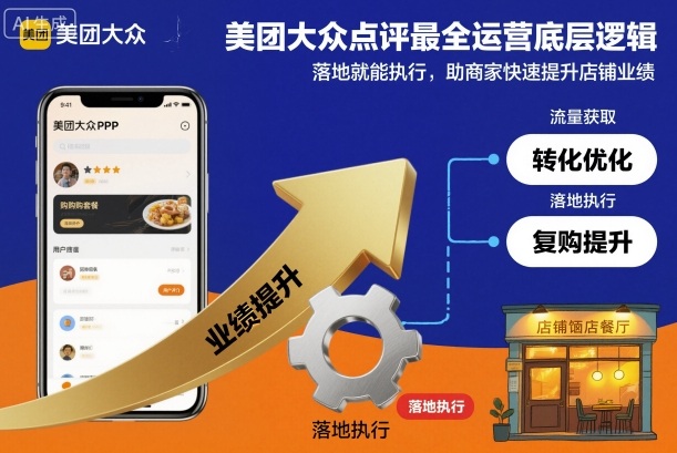 美团大众点评最全运营底层逻辑,落地就能执行,助商家快速提升店铺业绩-网创资源大全