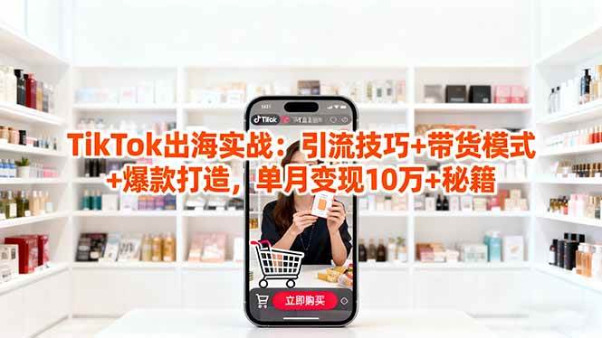 图片[1]-（16358期）「TikTok出海实战」引流技巧+带货模式+爆款打造，单月变现10万+秘籍-网创资源大全
