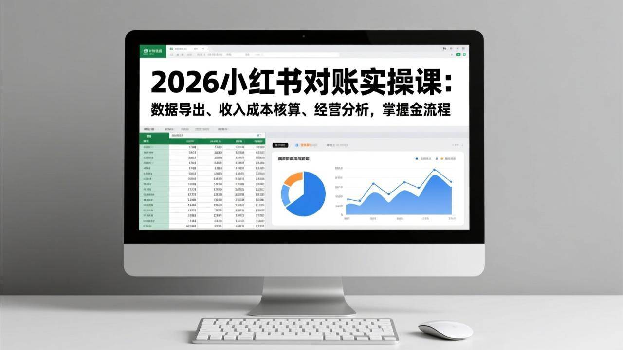 （17071期）2026小红书对账实操课：数据导出、收入成本核算、经营分析，掌握全流程-网创资源大全