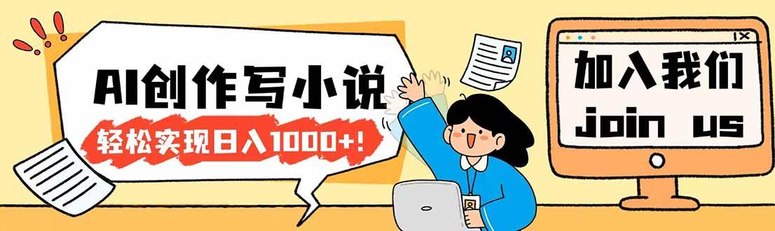 （17822期）26年最新风口项目AI工具创作写小说，轻松实现日入1000+-网创资源大全