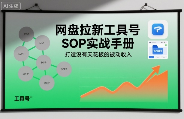 网盘拉新工具号SOP实战手册，打造没有天花板的被动收入-网创资源大全