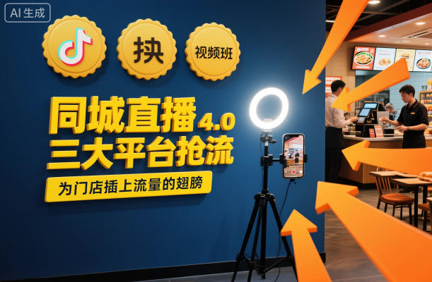 同城直播实操班4.0，三大平台抢流，为门店插上流量的翅膀-网创资源大全