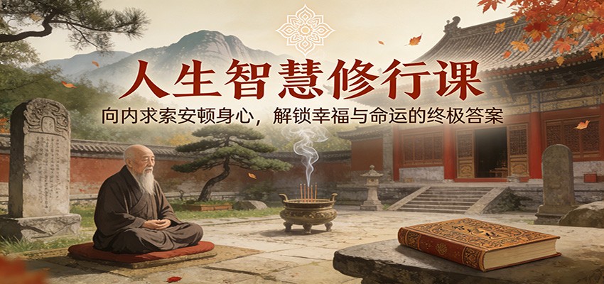 人生智慧修行课：向内求索安顿身心，解锁幸福与命运的终极答案-网创资源大全