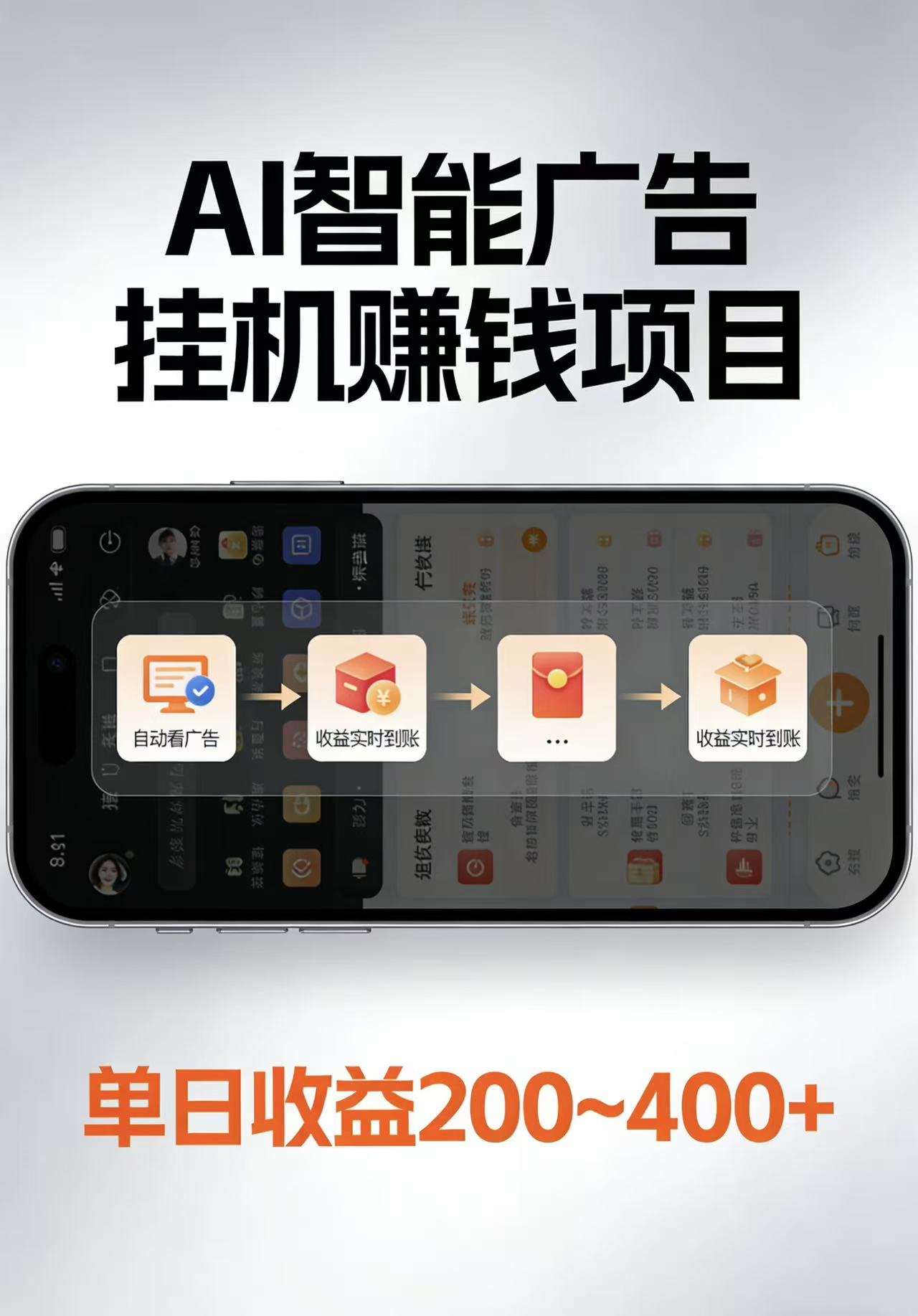 AI智能挂机看广告,每日稳定收益200-400+-网创资源大全