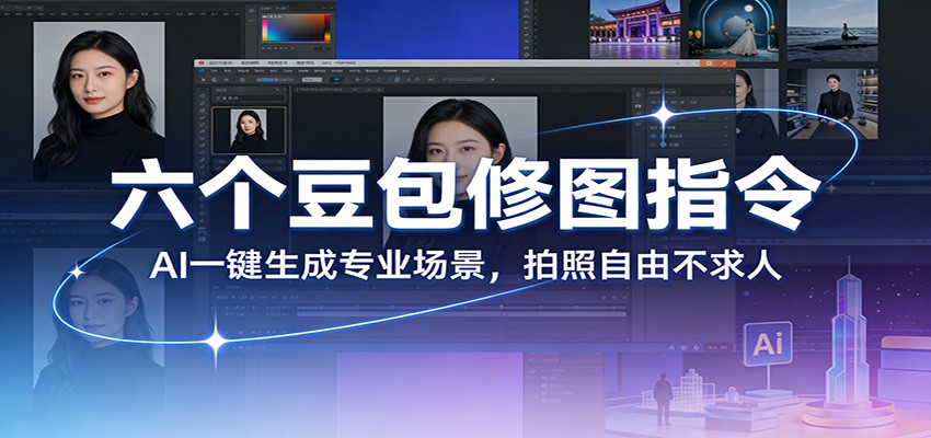 六个豆包修图指令：AI 一键生成专业场景，拍照自由不求人-网创资源大全