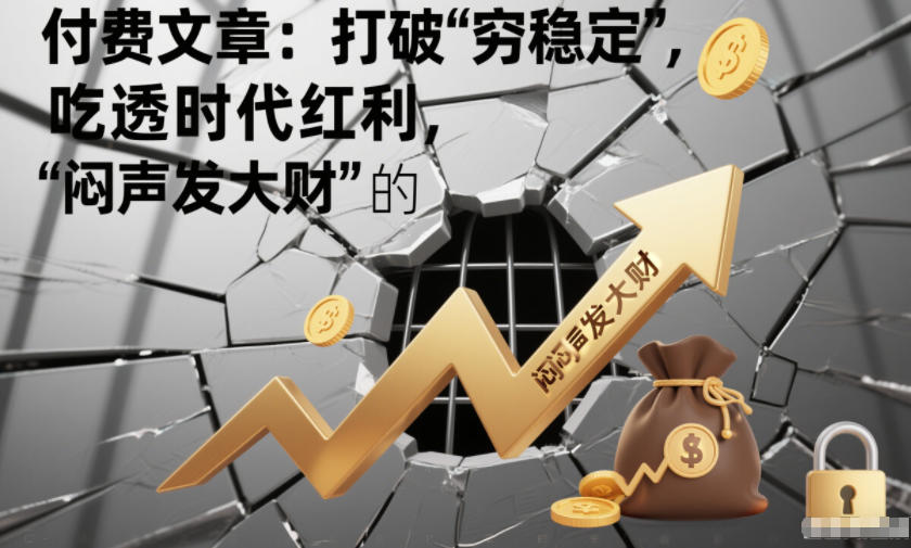 付费文章：打破“穷稳定”，吃透时代红利，“闷声发大财”的终极真谛-网创资源大全