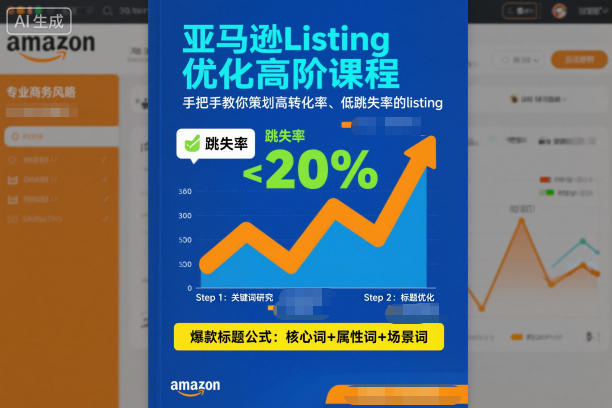 亚马逊Listing优化高阶课程，手把手教你策划高转化率、低跳失率的listing-网创资源大全