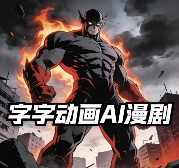 字字动画AI漫剧2026年第1期系统课程，小白看完就能学会实操的漫剧课，单人月收1-3W-网创资源大全