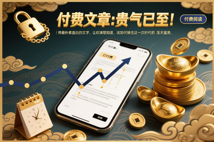 付费文章：贵气已至！用最朴素直白的文字，让你清楚知道，该如何接住这一次时代的泼天富贵-网创资源大全