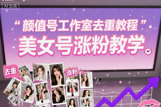 颜值号工作室去重教程，美女号涨粉教学-网创资源大全