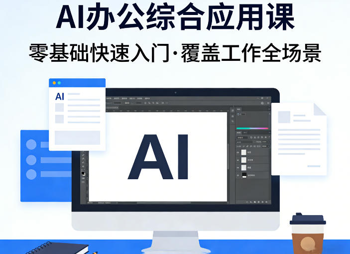AI办公综合应用课，零基础快速入门，覆盖了工作中各种应用场景-网创资源大全