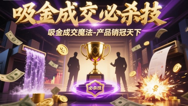 吸金成交必杀技,吸金成交魔法-产品销冠天下-网创资源大全