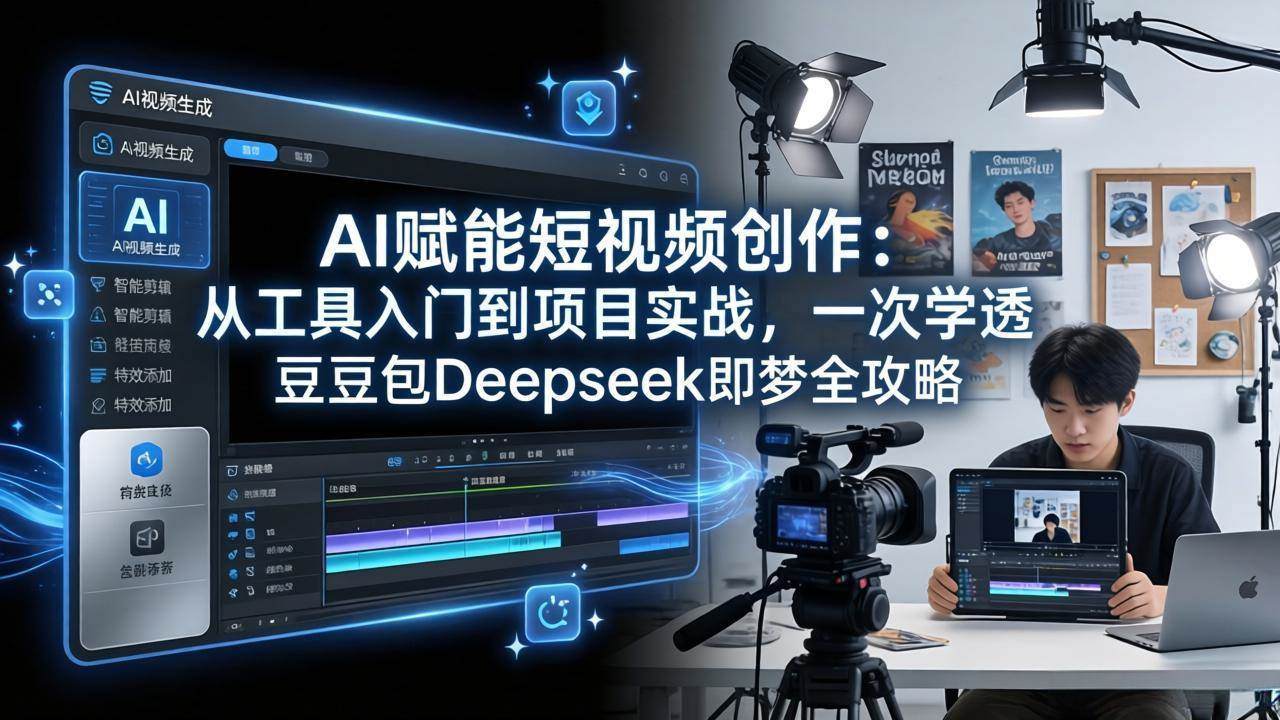（17762期）AI赋能短视频创作：从工具入门到项目实战，一次学透豆包Deepseek即梦全攻略-网创资源大全