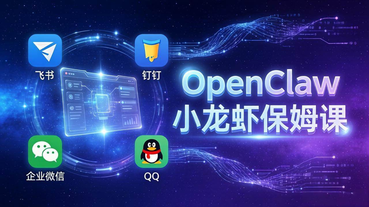 （17614期）OpenClaw小龙虾保姆课： Windows/macOS/Linux/Docker全系统安装，飞书+钉钉+企业微信+QQ 全接入-网创资源大全