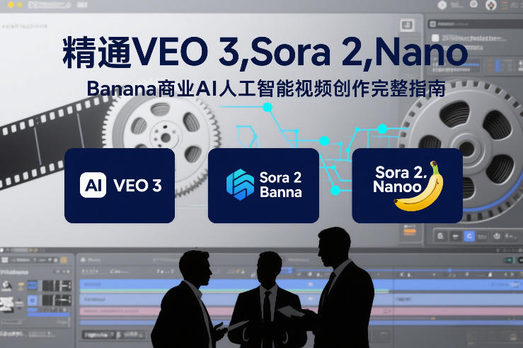 精通VEO 3，Sora 2，Nano Banana商业AI人工智能视频创作完整指南-网创资源大全