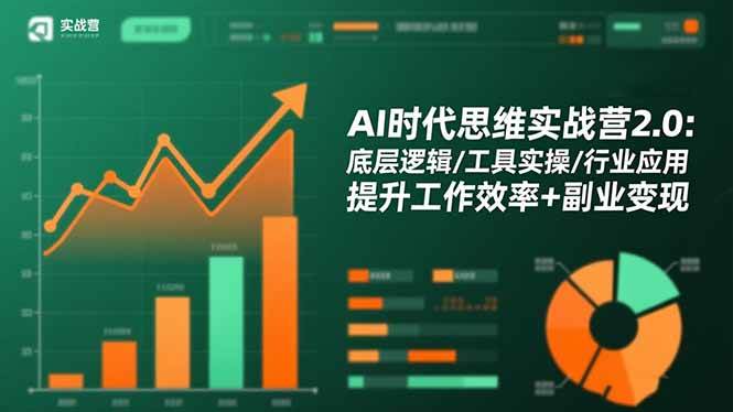 (16506期)AI时代思维实战营2.0:底层逻辑/工具实操/行业应用 提升工作效率+副业变现-网创资源大全