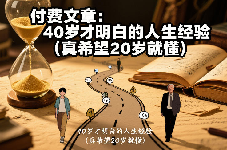 付费文章：40岁才明白的人生经验（真希望20岁就懂）-网创资源大全