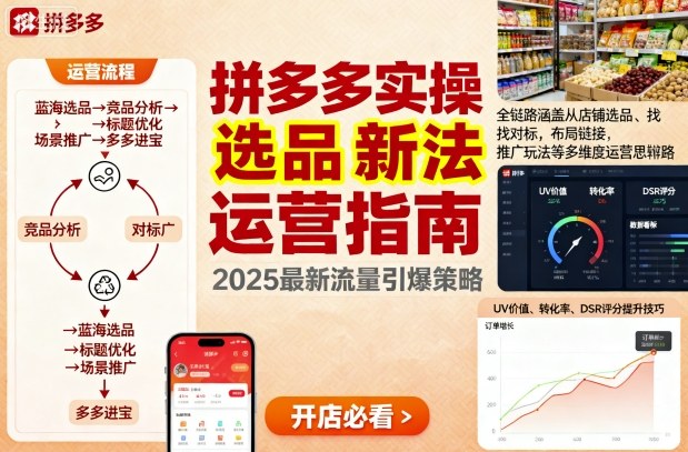 王校长9月12拼多多实操新玩法,全链路涵盖从店铺选品、找对标,布局链接,推广玩法等多维度运营思路(更新)-网创资源大全
