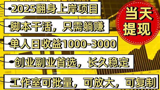 图片[1]-（16225期）稳定八年美金掘金2.0脚本干活，只需躺赚。单人日收益1000-3000可批量、…-网创资源大全