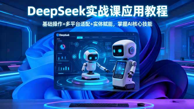 (16391期)DeepSeek实战课应用教程、基础操作+多平台适配+实体赋能,掌握AI核心技能-网创资源大全
