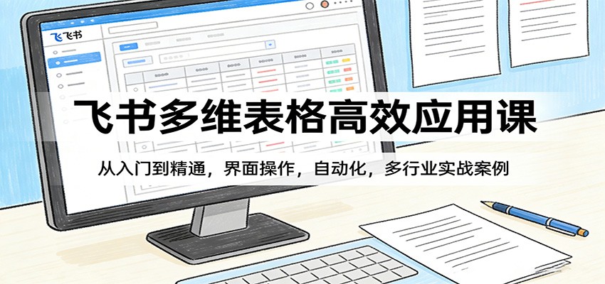 飞书多维表格高效应用课：从入门到精通，界面操作，自动化，多行业实战案例-网创资源大全