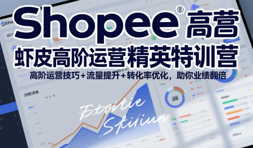 Shopee虾皮高阶运营精英特训营，高阶运营技巧+流量提升+转化率优化，助你业绩翻倍-网创资源大全