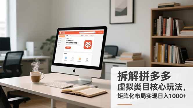 （16906期）拆解拼多多虚拟类目核心玩法，矩阵化布局实现日入1000+-网创资源大全