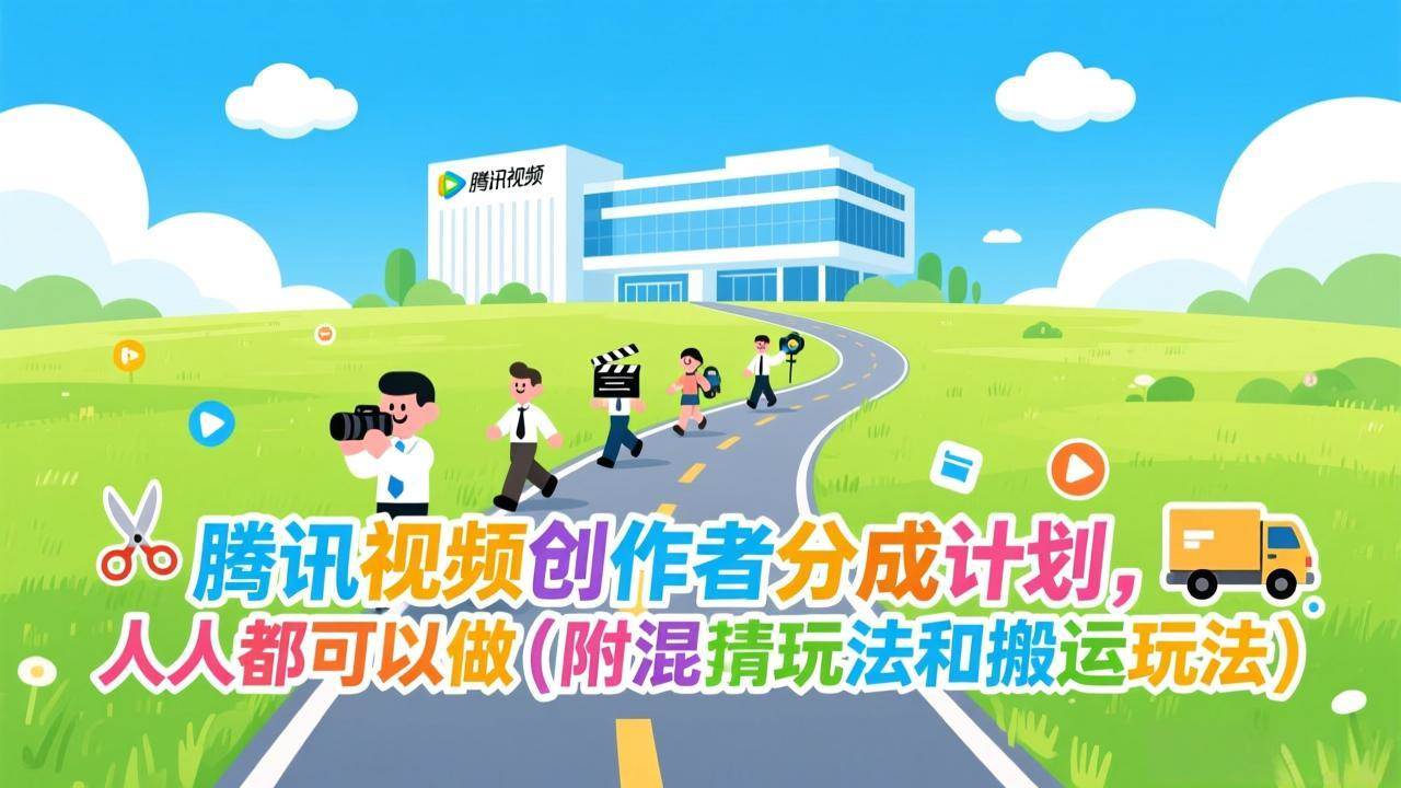 （17137期）腾讯视频创作者分成计划，人人都可以做（附混剪玩法和搬运玩法）-网创资源大全