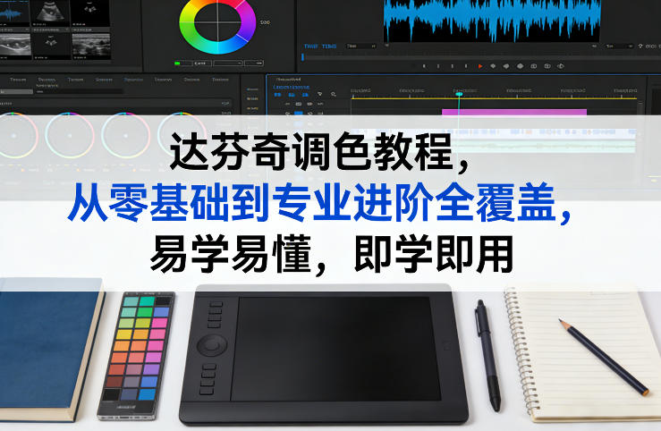 达芬奇调色教程，从零基础到专业进阶全覆盖，易学易懂，即学即用-网创资源大全