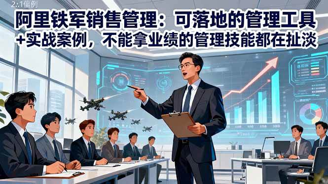 （16436期）阿里铁军销售管理：可落地的管理工具+实战案例，不能拿业绩的管理都在扯淡-网创资源大全