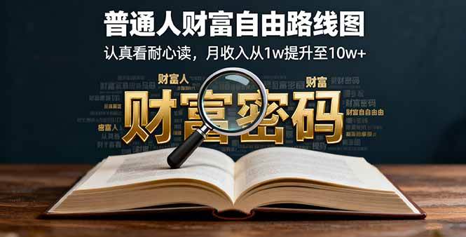 图片[1]-（16161期）某付费文：普通人财富自由路线图，认真看耐心读，月收入从1w提升至10w+-网创资源大全