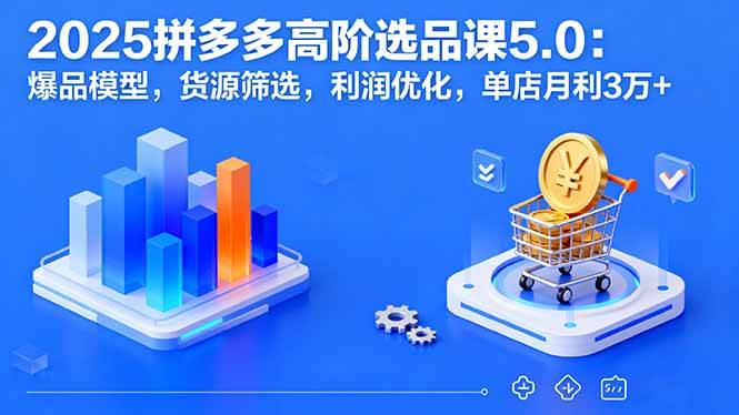 图片[1]-（16019期）2025拼多多高阶选品课5.0：爆品模型，货源筛选，利润优化，单店月利3万+-网创资源大全