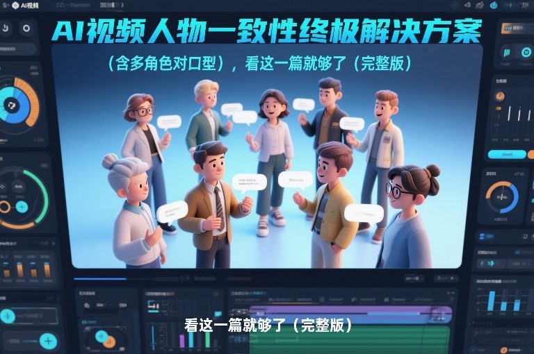 AI视频人物一致性终极解决方案(含多角色对口型),看这一篇就够了(完整版)-网创资源大全