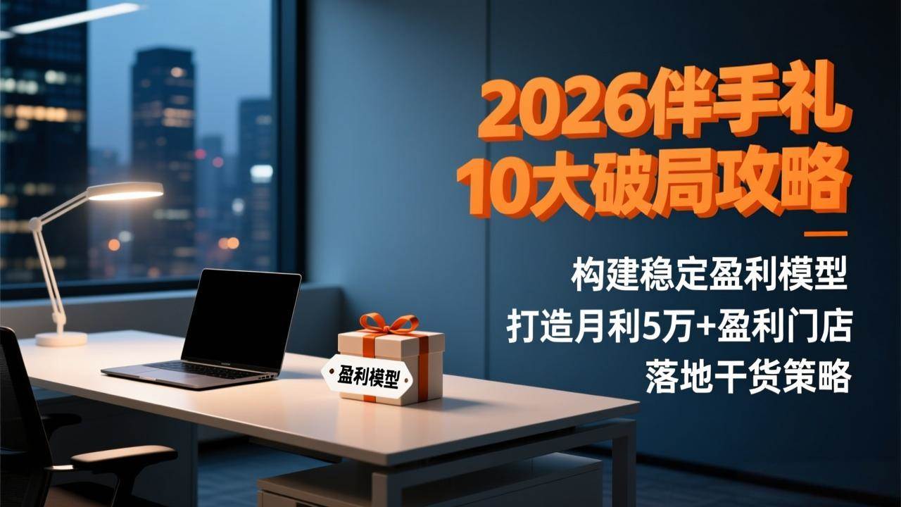 （17191期）2026伴手礼10大破局攻略：构建稳定盈利模型，打造月利5万+盈利门店，落地干货策略-网创资源大全
