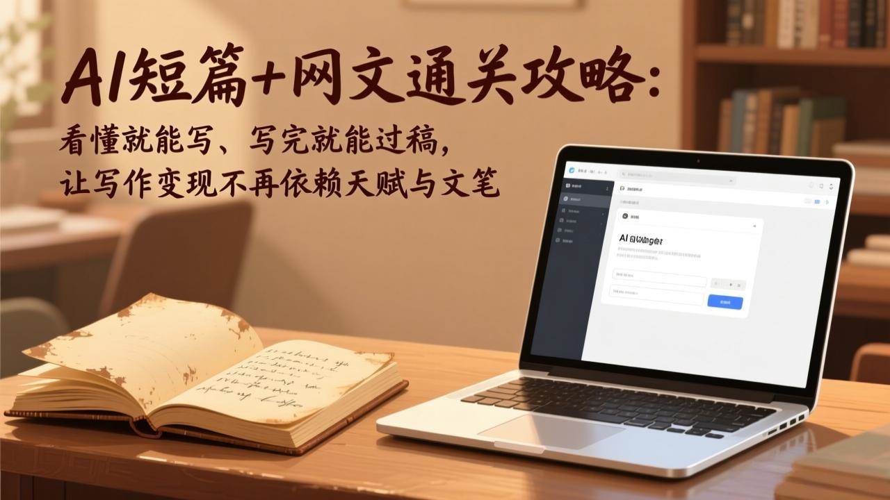 （17515期）AI短篇+网文通关攻略：看懂就能写、写完就能过稿，让写作变现不再依赖天赋与文笔-网创资源大全